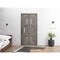 Vdomdoors Sliding Closet Bi-fold Doors 36 x 80in, Sete 6933 Nebraska Grey W/ Frosted Glass, Sturdy Tracks SETE6933BF-NEB-36 - alternate 1