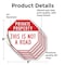 Signmission Private Property This Is Not a Road, 6 inch X 6 inch, Vinyl Decal, 5PK OC-D-5PACK-6-166 - alternate 3