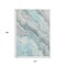 Homeroots 10' X 14' Teal Blue And Silver Abstract Washable Indoor Outdoor Area Rug 618441 - alternate 4