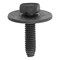 Auveco 6-1.0 x 25mm Hex Head Sems 24mm O.D. - Black Polyseal, 25PK 12323 - alternate 1