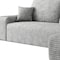 Homeroots 107" Gray Corduroy Modular Compression Foam Sofa With Toss Pillows 712961 - alternate 3
