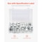 Vevor 72-Piece ORFS O-Ring Plug and Cap Hydraulic Sealing Fittings Kit Sizes 4-16, 72PK ORFS 72PCS-SS - alternate 8