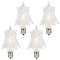 Westinghouse 0.6W 7W Equivalent Clear Star Dimmable Filament LED Light Bulb, Candelabra Base, 4PK 53650EC5 - alternate 3