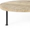 Homeroots 15" Light Brown And Black Round Solid Wood Handmade Riser Tray 609087 - alternate 6