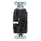 Hubbell Wiring Device-Kellems Straight Blade Receptacle, 5-15R, 15 A, 125V AC, 2 Pole, 3 Wire, Surface Mount, Grounded HBL2172STTR - alternate 2