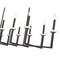 Z-Lite Gaultier Matte Black+Modern Gold 12 Light Linear Chandelier 6100-12L-MB - alternate 4