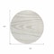 Homeroots 8' Ivory Beige And Taupe Round Faux Bois Washable Indoor Outdoor Area Rug 614487 - alternate 2