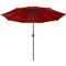 Pure Garden 9-Foot Outdoor Patio Umbrella, Red 50-101-R - alternate 5