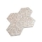 Apollo Tile Amalfi 9x8 in. Ivory White with Copper flecks Glossy Shell, Terrazzo Hexagon Tile, 5PK APLAQT8804HXWHT - alternate 6