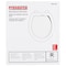 Prosource Toilet Seat, Round, MDF Molded Fiberboard, White, Plastic Hinge T-17WM-3L - alternate 2