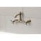 Kingston Brass Double-Handle Wall Mount Bathroom Faucet, Antique Brass KS7243BEX - alternate 5
