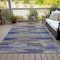 Homeroots 8' X 10' Lavender Pink And Blue Abstract Washable Indoor Outdoor Area Rug 612524 - alternate 6