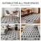 World Rug Gallery Scandinavian Arrow Shag Area Rug 2 ft x 3 ft Anthracite WR126ANTHRACITE2X3 - alternate 6