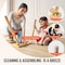 Vevor Kids Sensory Table Indoor Wooden Play Sand Water Table with 3 Storage Bins JRG-SKU2S - alternate 5