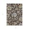 Homeroots 9' X 12' Chocolate Sky Blue And Artichoke Green Floral Washable Indoor Outdoor Area Rug 589462 - alternate 5