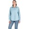 Berne Flex180 Womens XL Heathered Eggshell Blue UPF Button Down Long Sleeve Shirt WSH34HESBR480 - alternate 1