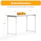 Yssoa Small Space 40 Inches Writing Desk with Headphone Hooks, Simple Wooden Design, Suitable for S FNDESKOFFICELITE47X20WHT - alternate 3