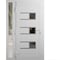 Vdomdoors Front Exterior Prehung Metal-Plastic Door, Manux 8933 White Silk, Side Sidelite Transom, Office Com MANUX8933EXD-WS-W30+12xH80-RH - alternate 1