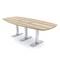 Skutchi Designs Arc Boat Conference Table With Power, 48 in W, 96 in L HAR-ABOT-48X96-T-K525-ESIL - alternate 1