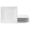 Gibson Home Our Table Simply White Fine Ceramic 6 Piece 7.25in Salad Plate Set in White 133030.01 - alternate 1