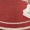 Homeroots 8' Brick Red And Ivory Round Indoor Outdoor Area Rug 545499 - alternate 4