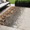 Homeroots 5' X 8' Ivory Gray And Gold Abstract Washable Indoor Outdoor Area Rug 582525 - alternate 1