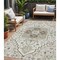 Homeroots 5' X 8' Ivory And Brown Oriental Washable Indoor Outdoor Area Rug 600163 - alternate 1
