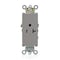 Leviton PlugsandReceptacles, 20A, 125VAC, Gry, Nylon 16341-GY - alternate 1