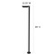 Gama Sonic Contemporary Square Solar Post Light + Modern Square Pole 217i20001 - alternate 4