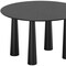 Homeroots 52" Black Solid Wood Pedestal Base Round Top Dining Table 720689 - alternate 2