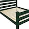 Homeroots Dark Green Solid Wood Full Bed Frame 546952 - alternate 5