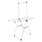 Home-Complete Clothes Drying Rack 2-Level Laundry Drying Rack with 24 Rails, Hanging Bar, 2 Adjustable Wings 82-CRAF16-WHT - alternate 1