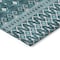 Homeroots 8' X 10' Teal Blue Aqua And Ivory Tribal Washable Indoor Outdoor Area Rug 582593 - alternate 5