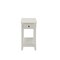 Homeroots 23" White Solid and Manufactured Wood End Table With Drawer And Shelf 286317 - alternate 1