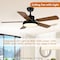 Ipower Ceiling Fan, 44 Inch, Brown Colorï¼Œ5 Blades HIFANXCEIL44WOODBLADES5 - alternate 8