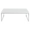 Osp Home Furnishings Wall Street  Coffee Table, White Melamine / Chrome Finish WST12-WH - alternate 5