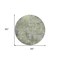 Homeroots 8' Green And Gray Round Abstract Washable Indoor Outdoor Area Rug 605550 - alternate 5