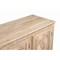 Homeroots 74in Natural Distressed Solid Wood Carved Floral Sideboard with Four Doors 634322 - alternate 6