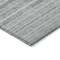 Homeroots 9' X 12' Gray Silver And Charcoal Striped Washable Indoor Outdoor Area Rug 577785 - alternate 5
