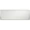 Mooreco Dry Erase Board, Porcelain, 48 in, 144 in, Aluminum Frame, White, Gloss 202AM - alternate 1