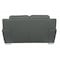 Homeroots 69in Gray And Silver Faux Leather Love Seat 329484 - alternate 5