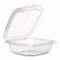 Dart Microwaveable Hinged Containers, ProPlanet Seal, 6.31 x 6.31 x 3, Clear, Plastic, 300PK 60PPHT1 - alternate 1