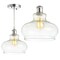 Jonathan Y Hampton 9.4 in. Adjustable Iron/Glass Pharmacy LED Pendant, Chrome JYL1104A - alternate 7