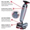 Tomahawk Power Tomahawk 16 in Cordless Floor Scrubber Power Mop 13,000 ft squared per hour 24V 350 RPM Scrub Dry TMOP40e-PRO - alternate 3