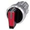 Siemens Illuminable selector switch, 22 mm, round, shiny metal, red 3SU1052-2BP20-0AA0-ZY19 - alternate 1