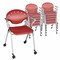 Regency Rico Classroom Training Mobile Stack Chair with Arms - Red, 11PK K306-RD-11PK - alternate 1