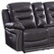 Homeroots 75in Brown Faux Leather Manual Reclining Love Seat With Storage 329418 - alternate 4