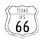 Signmission Texas Route Marker Shield Sign Us 66, 18 inch X 18 inch, Plastic Sign, 2PK SHI-P-2PACK-18-466 - alternate 1