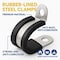 Grizzly Supply Cable Clamp, 1/4 in Bundle Dia., .59 in W, Rubber-Lined P-Clamp, 304 Stainless Steel, Black, 100PK GS-RPC5-1/4-C - alternate 4