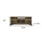 Homeroots 76" Brown Solid Wood Cabinet Enclosed Storage Distressed TV Stand 528722 - alternate 6